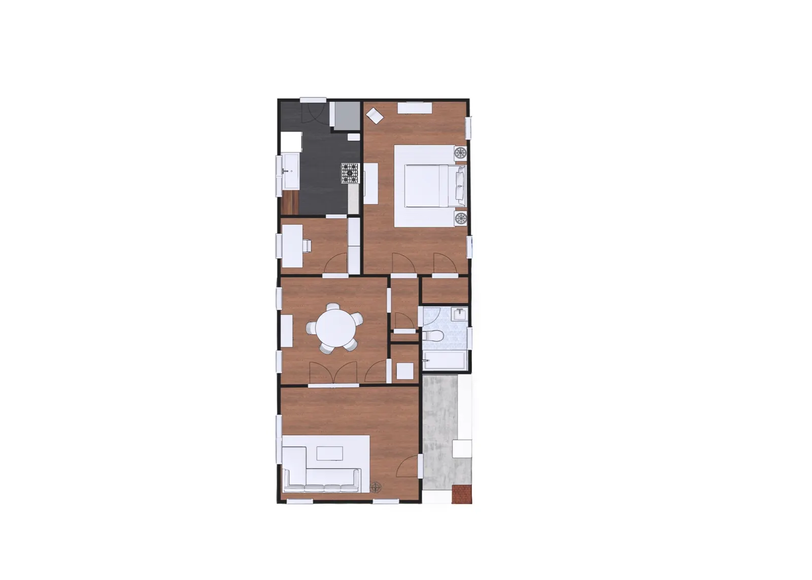 Harbert Court Apartments - Central Gardens floor plan