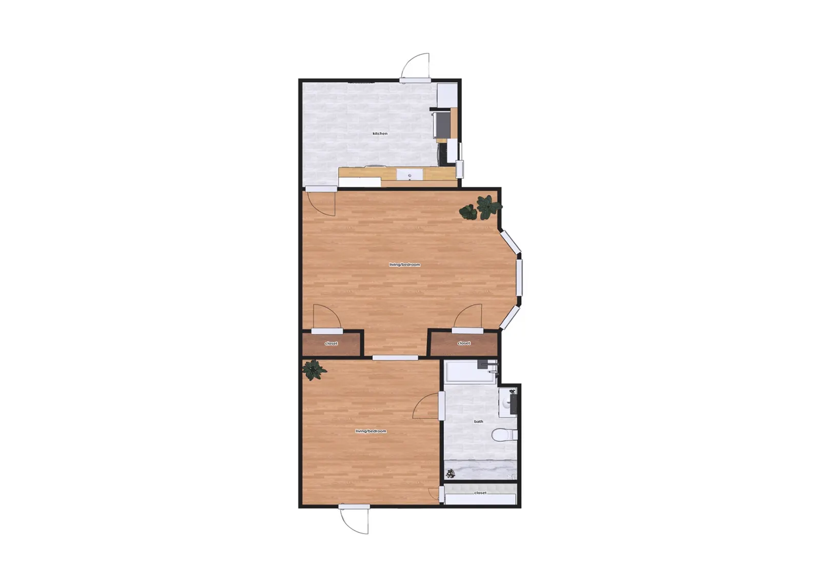 The Painted Lady Apartments floor plan