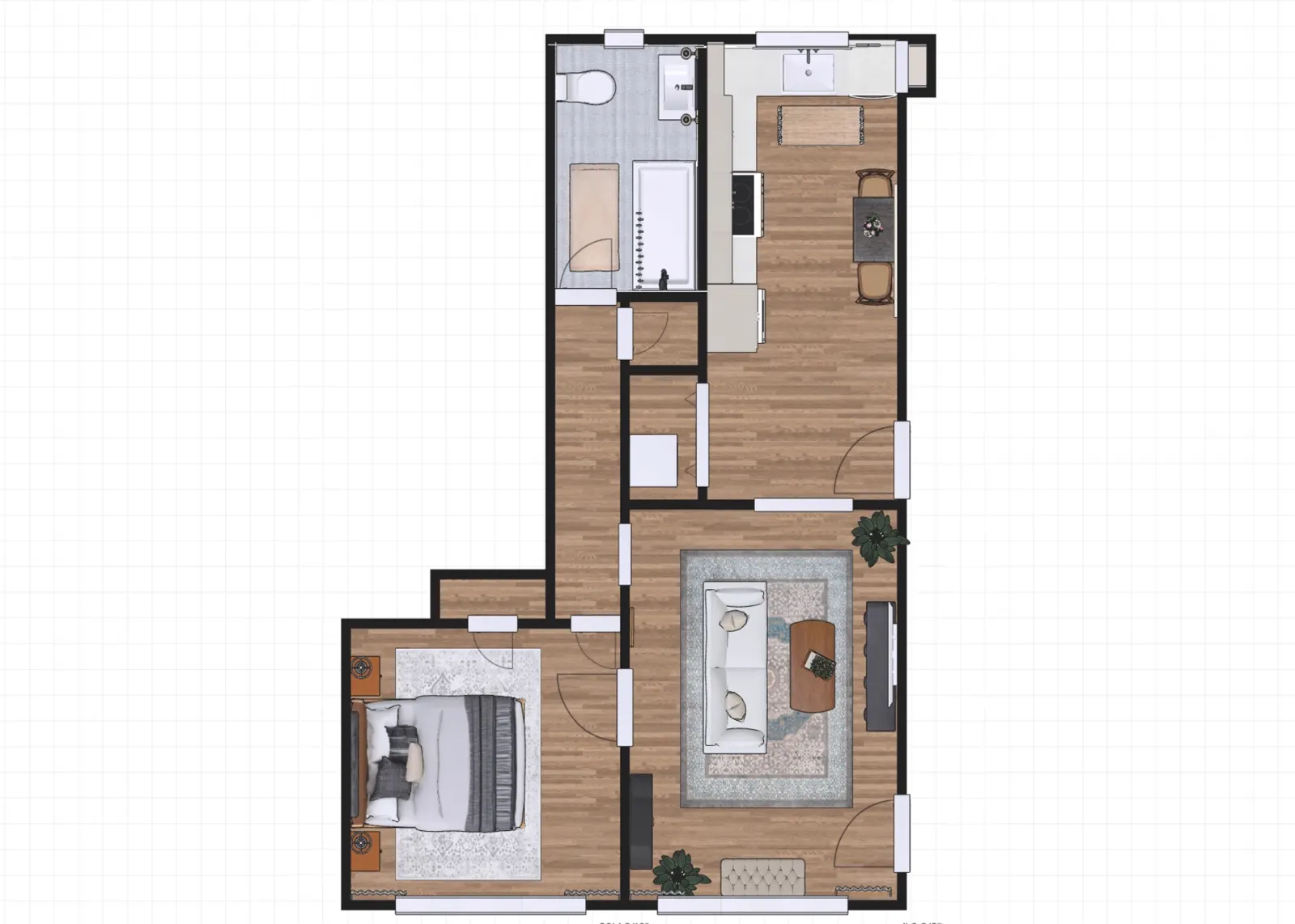 The Lona-L floor plan b