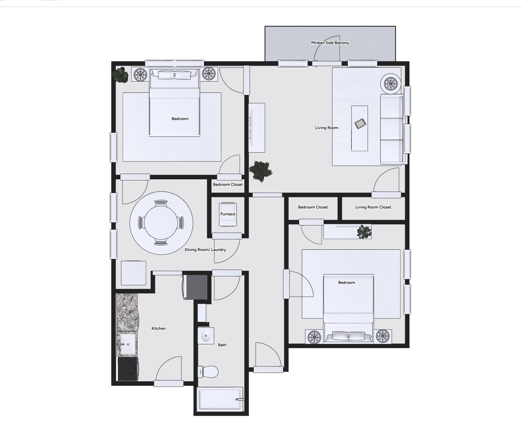 McLean House floor plan a