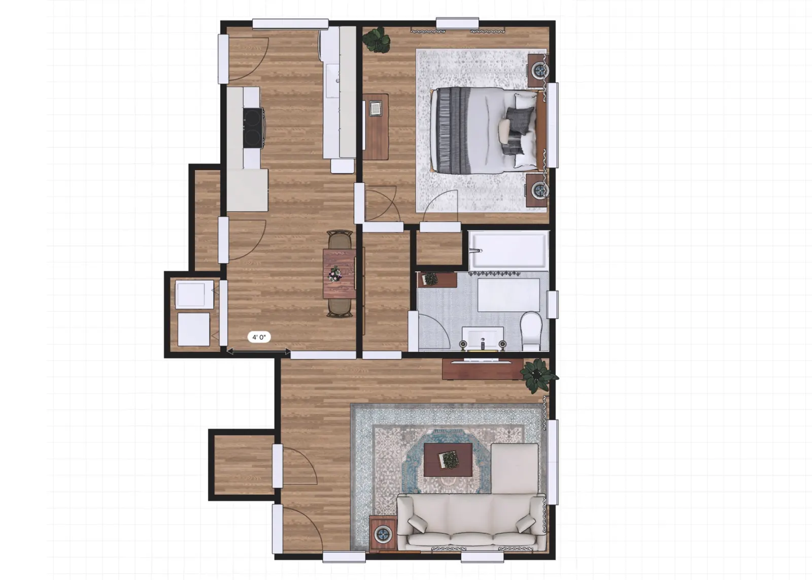 The Lona-L floor plan a