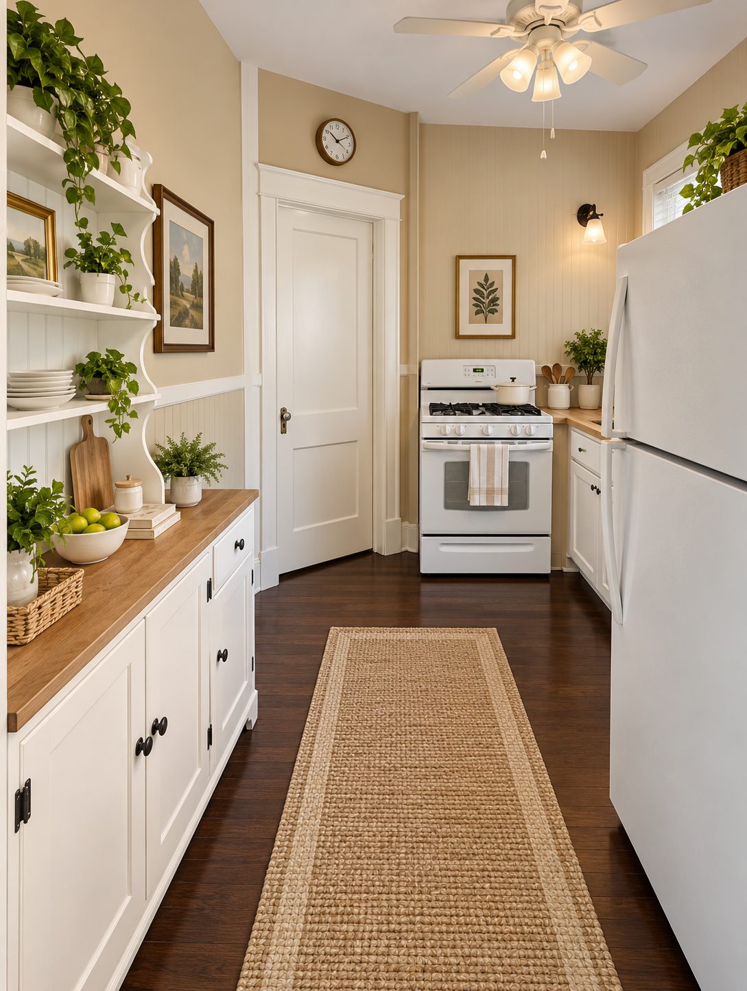 Kitchen and side entry