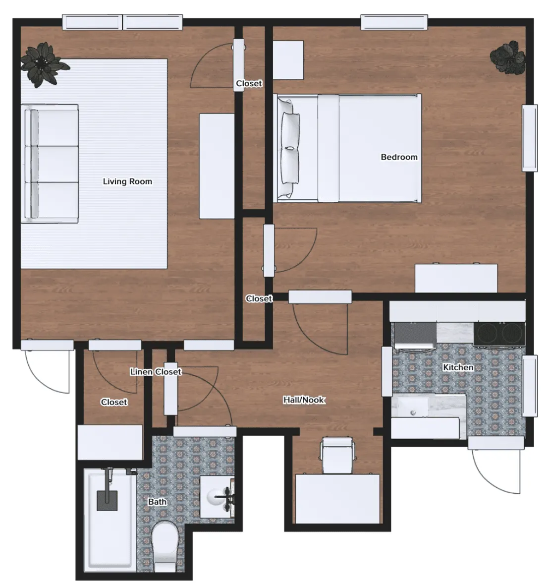 Clark Terrace floor plan